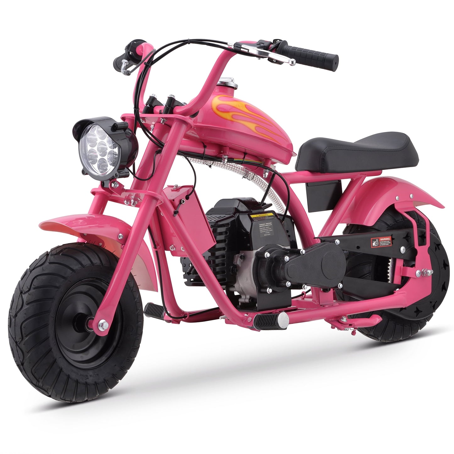 Track 7 49CC 2-Stroke Kid Dirt Bike, Gas Powered Dirt Bike Off Road Trail Bike, EPA Approved Kids Dirt Bike Motorcycle Up to 20Mph, Rear Disc Brake, Pull Start, Pink